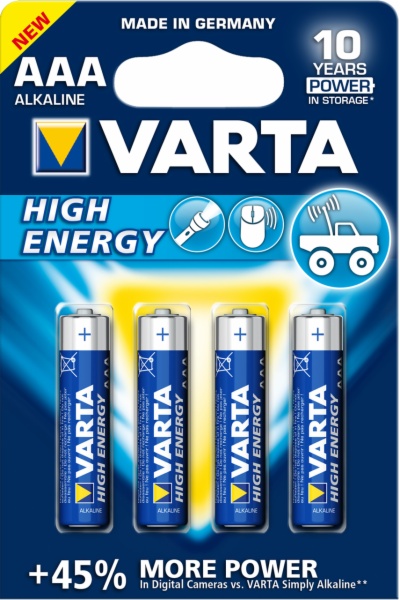 PILAS VARTA BLISTER(4) LR03 4903