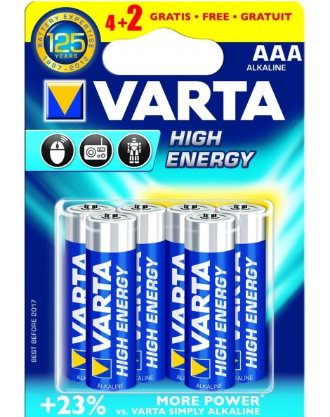 PILAS VARTA LR03 PACK 4+2 (4903)