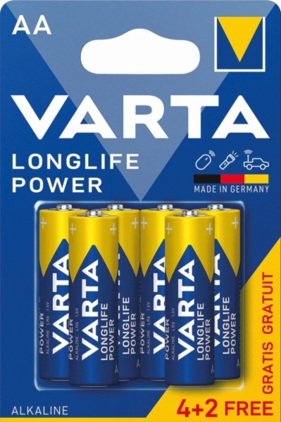 PILAS VARTA LONGLIFE POWLR06 4+2