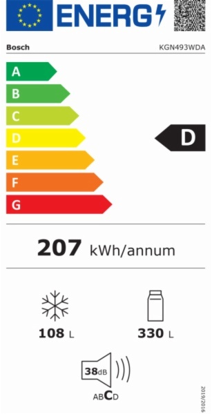 FRIGORIFICO COMBI BOSCH KGN493WDA