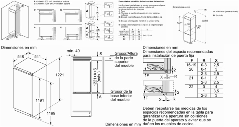 FRIGORIFICO BOSCH KIR41VFE0