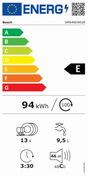 LAVAVAJILLAS BOSCH SMS46KW02E