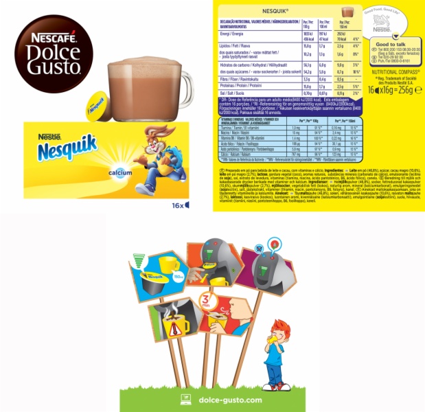 CAPSULAS CAFE DOLCE GUSTO NESQUIK