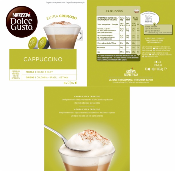 CAPSULAS CAFE DOLCE GUSTO CAPPUCCINO