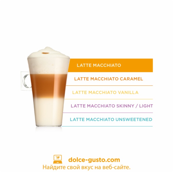 CAPSULAS CAFE DOLCE GUSTO LATTE MACCHIATO
