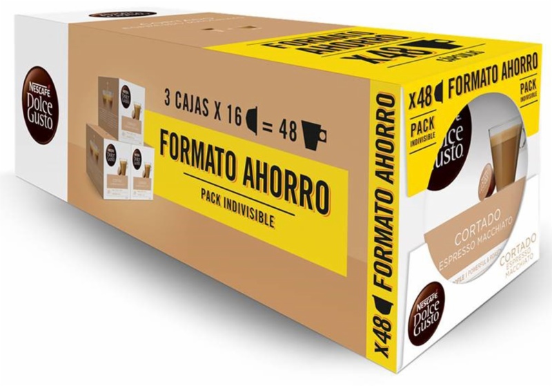 CAPSULAS CAFE DOLCE GUSTO TRIPACK CORTADO
