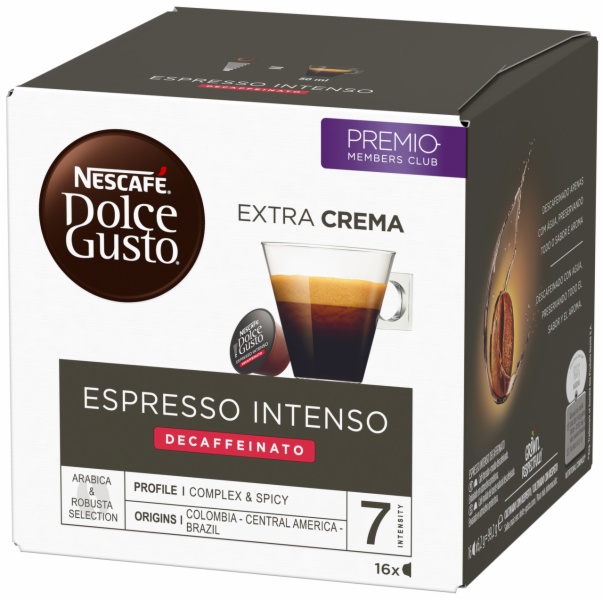 CAPSULAS CAFE DOLCE GUSTO INTENSO DESCAFEINADO