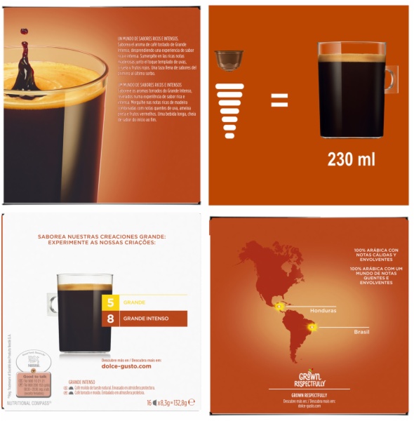 CAPSULAS CAFE DOLCE GUSTO GRANDE INTENSO