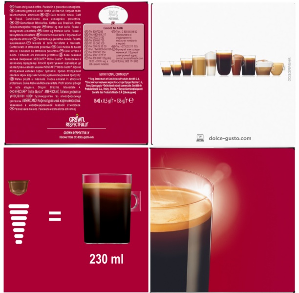 CAPSULAS CAFE DOLCE GUSTO AMERICANO