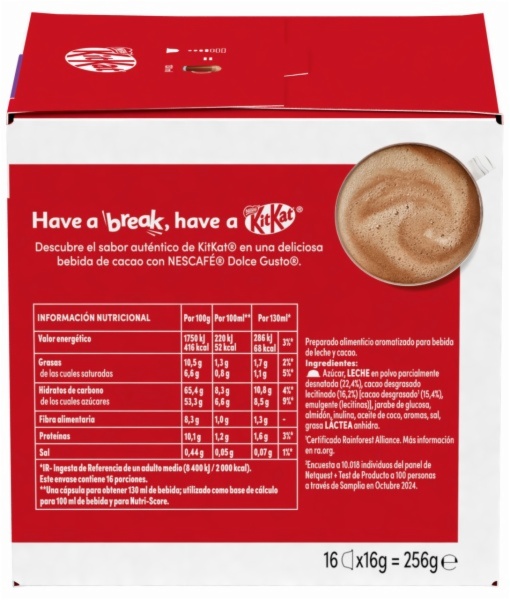CAPSULAS CAFE DOLCE GUSTO KITKAT