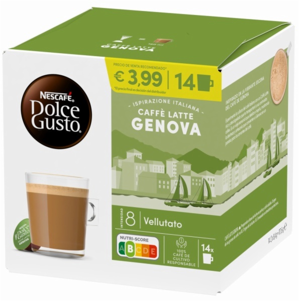 CAPSULAS CAFE DOLCE GUSTO CAFFE LATTE GENOVA