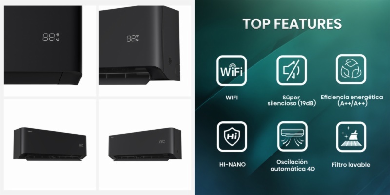 ACONDICIONADOR HISENSE HB50BP0B UNI PURE BK