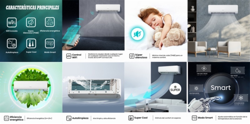 ACONDICIONADOR HISENSE KC70BT2B SMART CLIMA