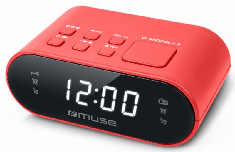 RADIO RELOJ MUSE M-10 RED