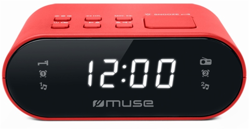 RADIO RELOJ MUSE M-10 RED