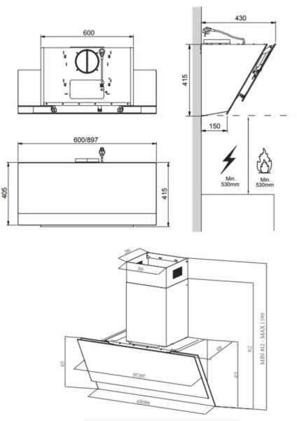 CAMPANA MIDEA MH60A4300W-ES