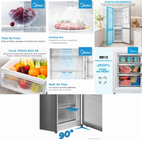 FRIGORIFICO COMBI MIDEA MDRB424FGD46OE