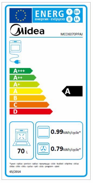 HORNO MIDEA MCO6070PPAJ