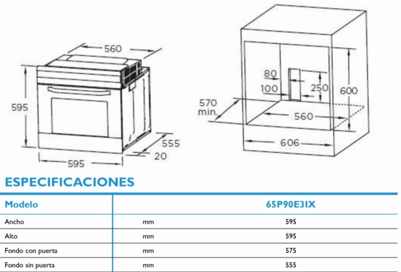 HORNO MIDEA 65P90E3IX