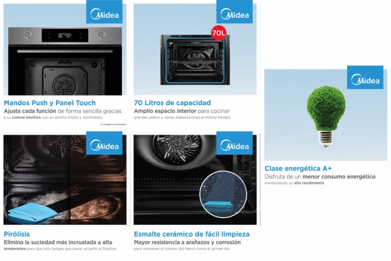 HORNO MIDEA MBOG2-E6P90(SS)