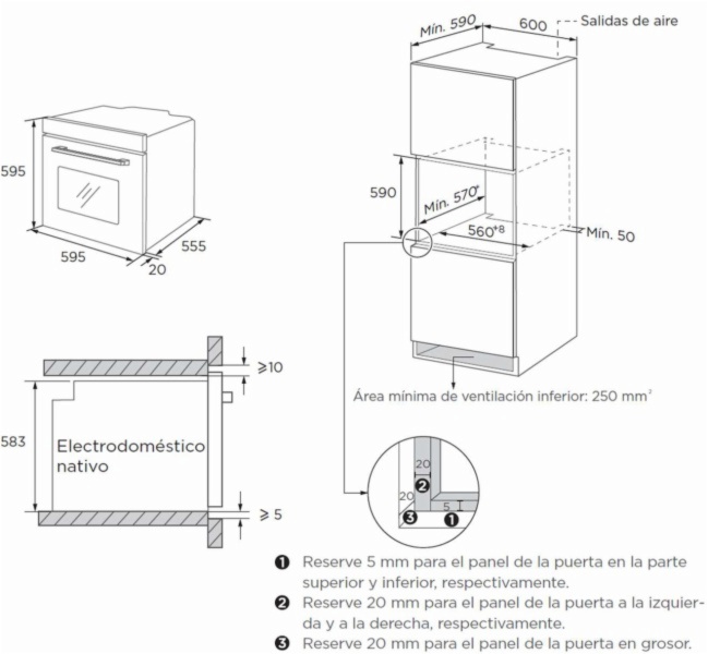HORNO MIDEA MBOG2-M5M80(SS)