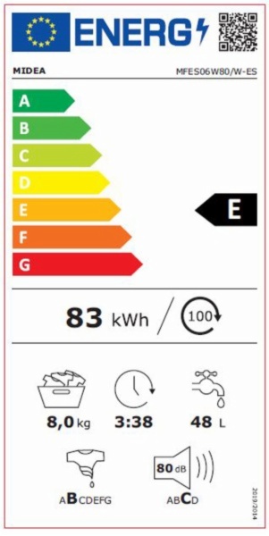 LAVADORA MIDEA MFES06W80/W-ES