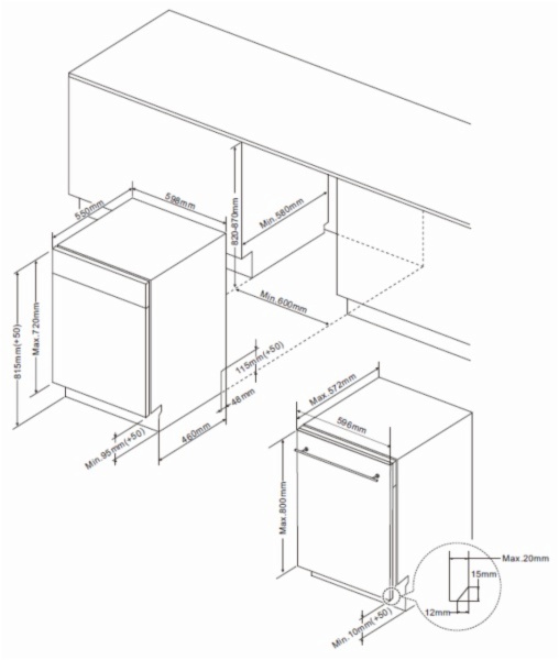 LAVAVAJILLAS MIDEA MDW 12E4 SL