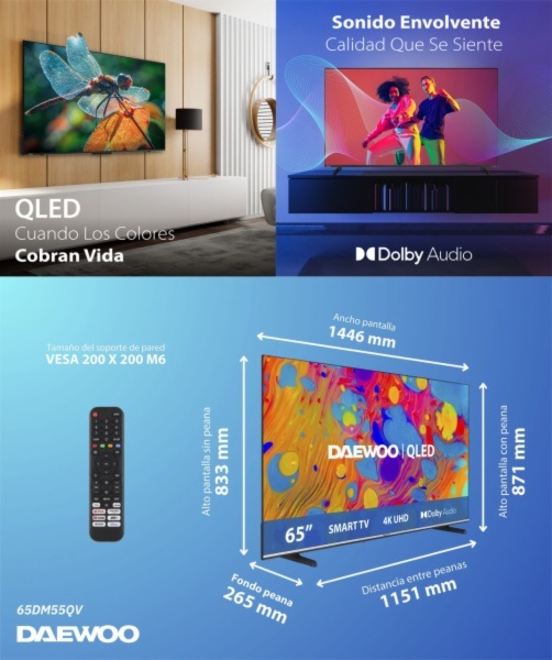 TELEVISOR LED DAEWOO 65DM55QV