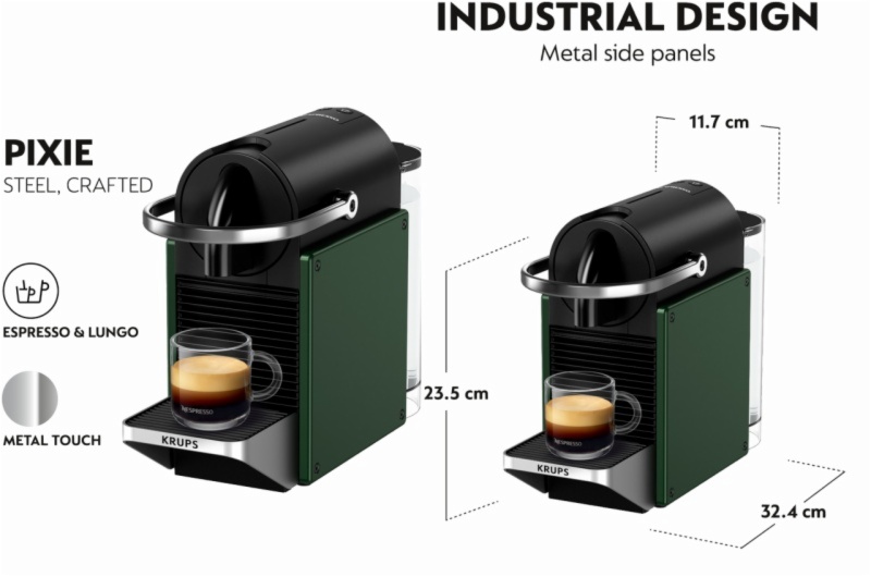 CAFETERA CAPSULAS KRUPS XN3063RD PIXIE REDES