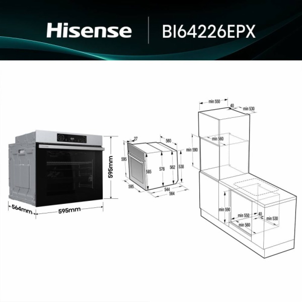 HORNO HISENSE BI64226EPX