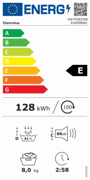 SECADORA CONDENSACION ELECTROLUX EW7H5825IB
