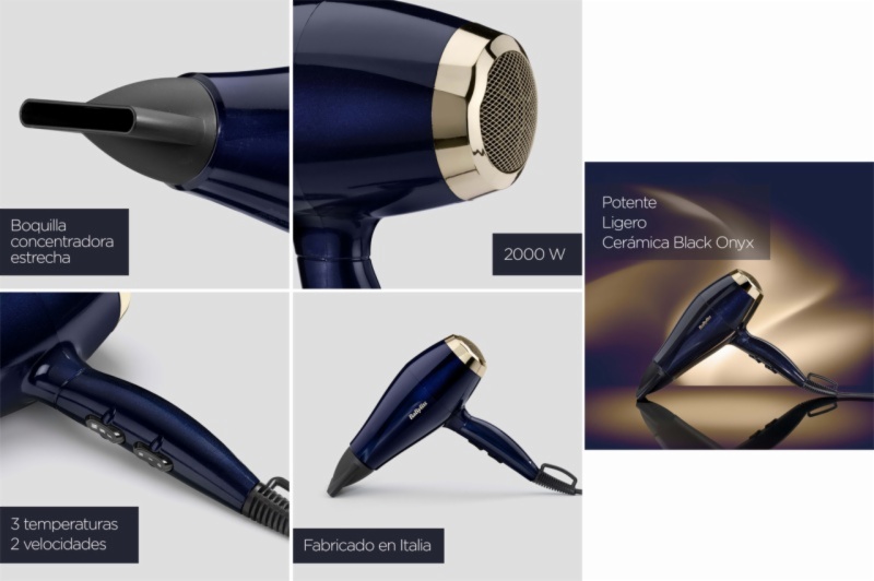 SECADOR BABYLISS 5911E BLACK ONYX