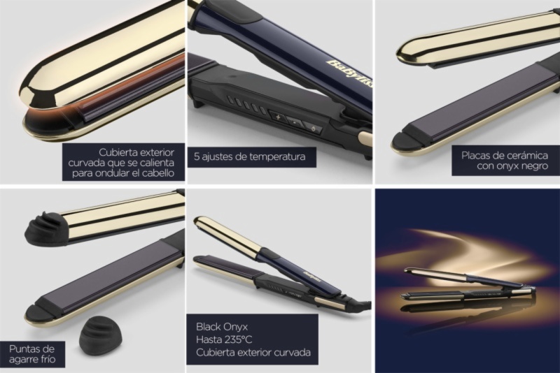 PLANCHA PELO BABYLISS ST484E BLACK ONYX