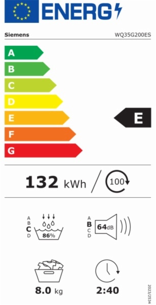 SECADORA CONDENSACION SIEMENS WQ35G200ES