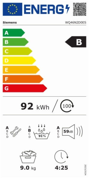 SECADORA CONDENSACION SIEMENS WQ46N2D0ES