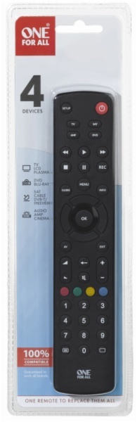 MANDO DISTANCIA ONE FOR ALL URC1240 4DISP.CONT.4
