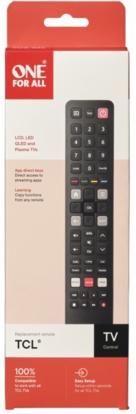 MANDO DISTANCIA ONE FOR ALL URC4922 TCL 2024
