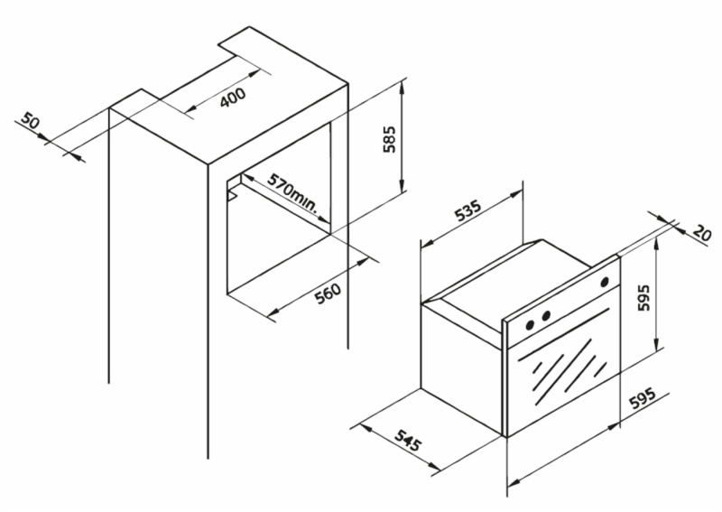 HORNO VITROKITCHEN HG602BN