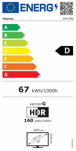 TELEVISOR LED HISENSE 65U7NQ