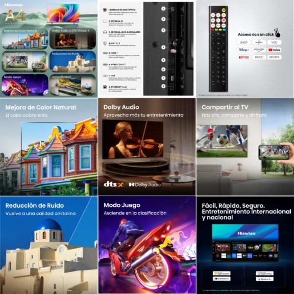 TELEVISOR LED HISENSE 32A4S