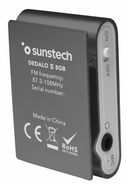 LECTOR DIGITAL SUNSTECH DEDALOIII8GBGY