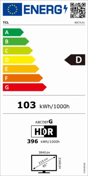TV MINILED TCL 85C7L