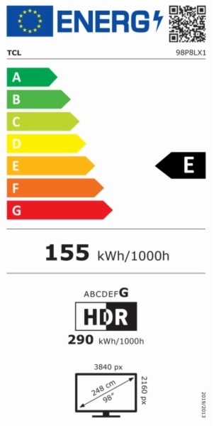 TV MINILED TCL 98P8L