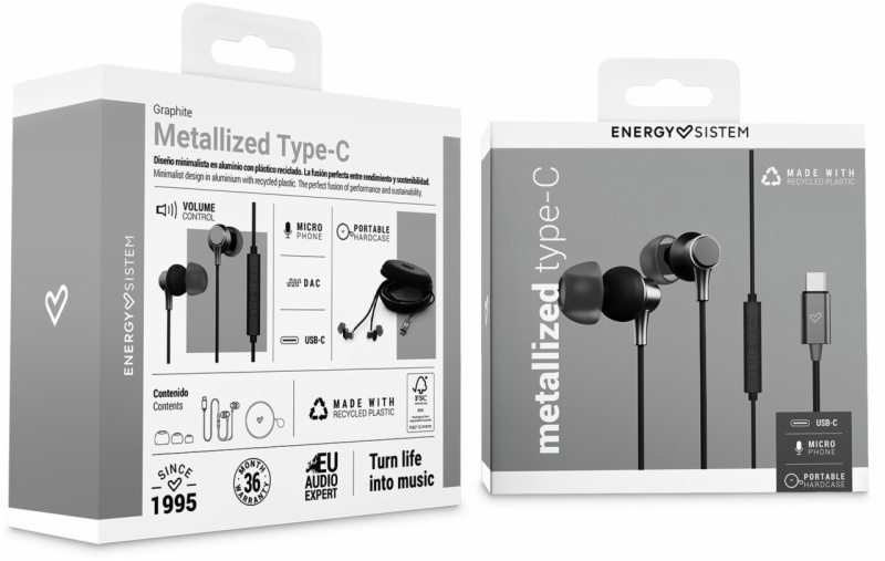 AURICULARES ENERGY SIST. METALLIZED TYPE C