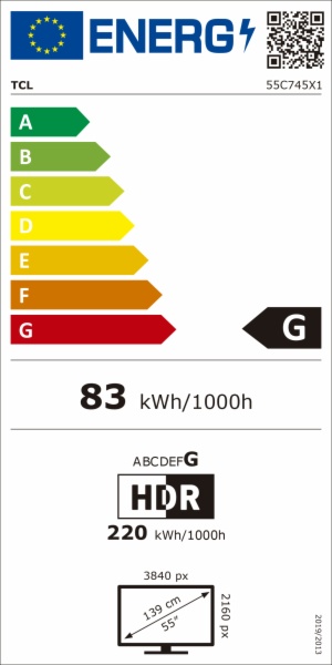 TV LED TCL 55C745