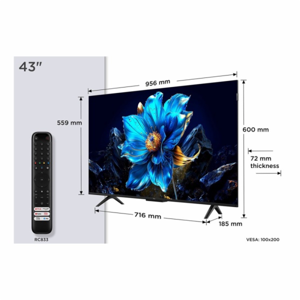TELEVISOR LED TCL 43P7K
