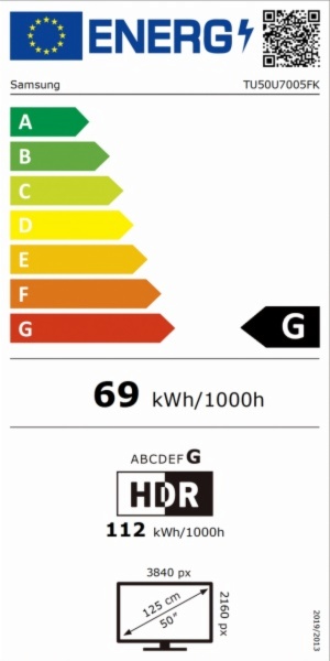 TELEVISOR LED SAMSUNG TU50U7005FKXXC