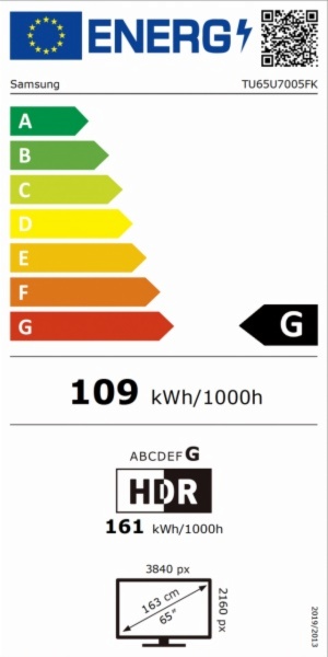 TELEVISOR LED SAMSUNG TU65U7005FKXXC