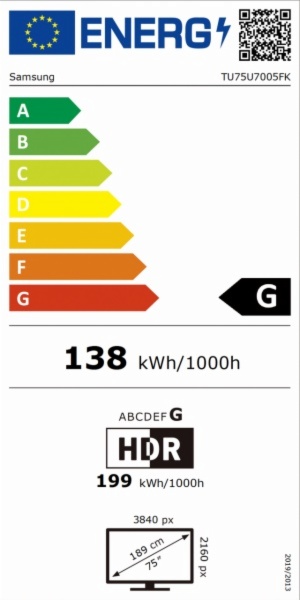 TELEVISOR LED SAMSUNG TU75U7005FKXXC