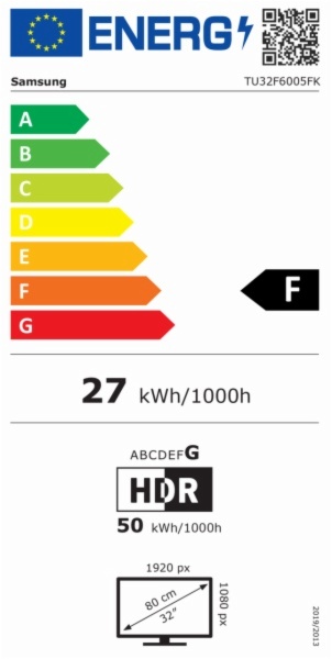 TELEVISOR LED SAMSUNG TU32F6005FKXSP